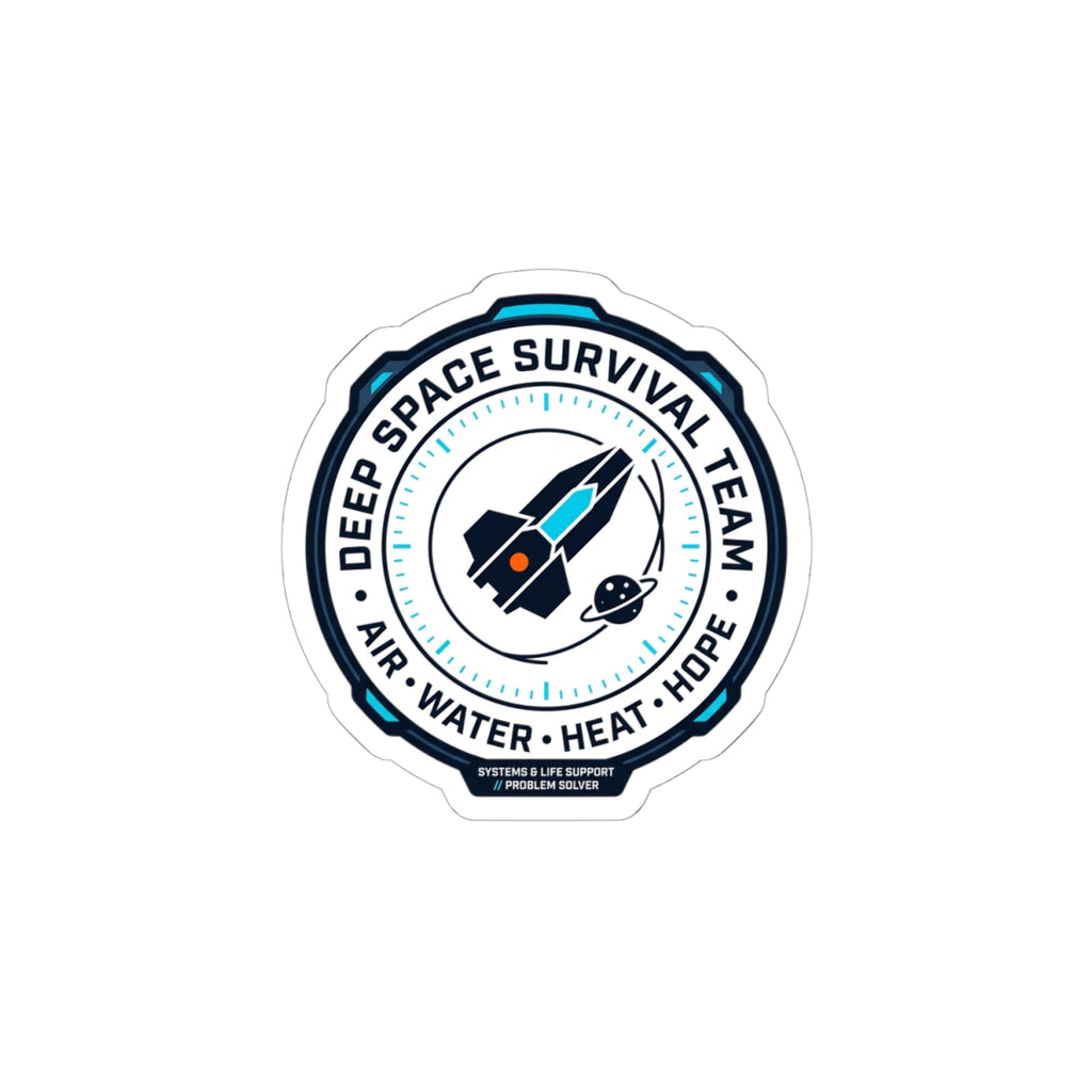 Deep Space Survival Team Kiss-Cut Sticker | mission patch, hard sci-fi exploration