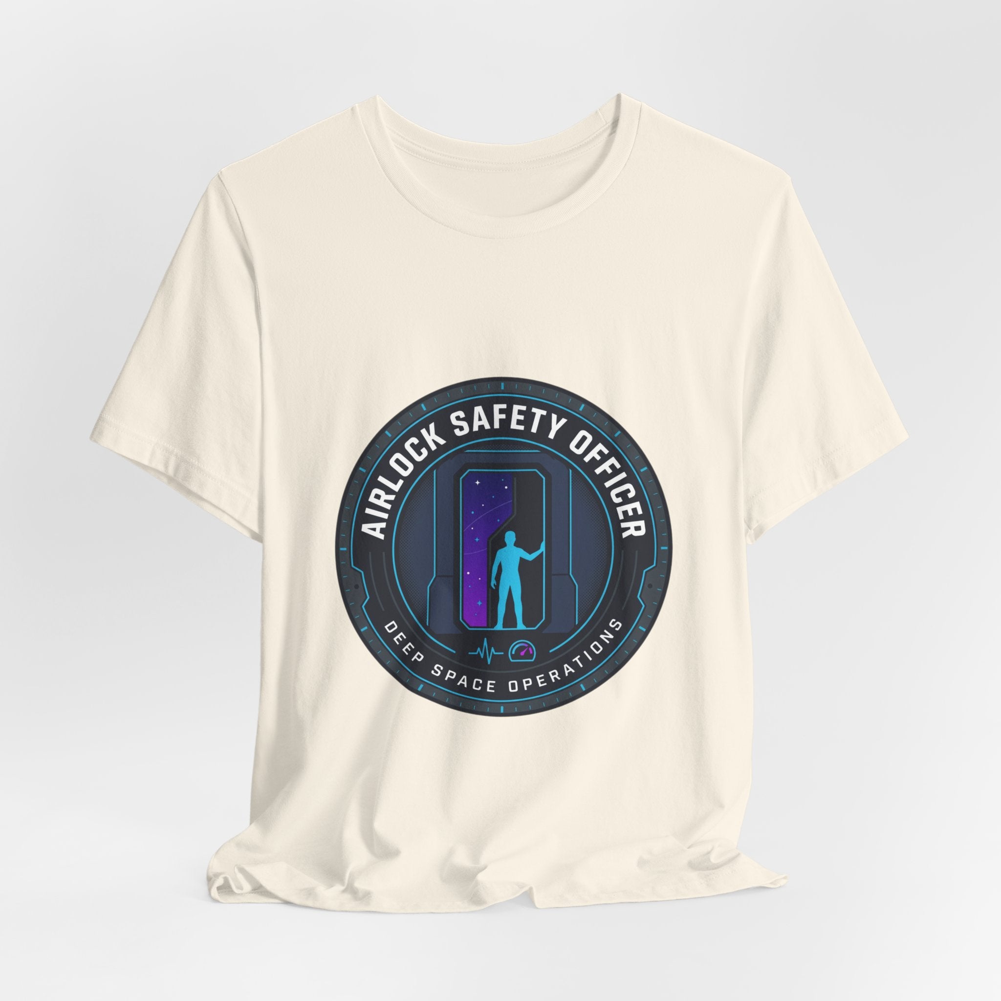 Airlock Safety Officer Tee | mission patch, hard sci-fi space survival