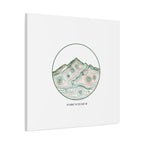 Topographic Contour Line Mountain Canvas, topographic map print | terrain poster