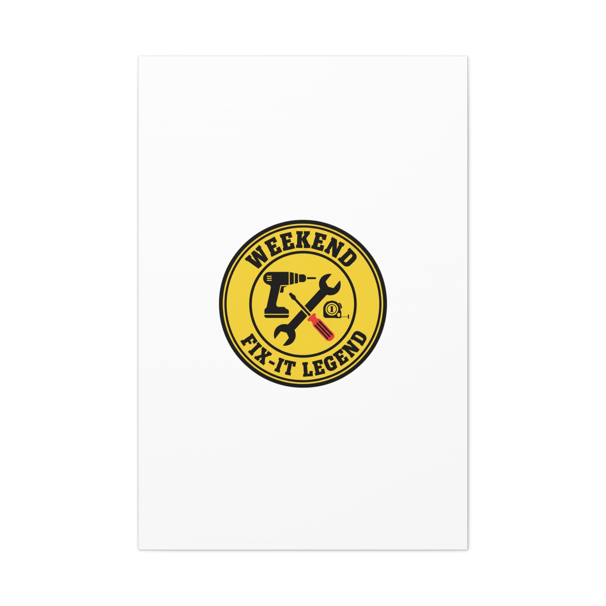 Weekend Fix-It Legend Canvas | DIY maker graphic, workshop tools