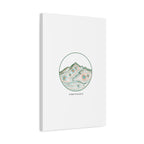 Topographic Contour Line Mountain Canvas, topographic map print | terrain poster