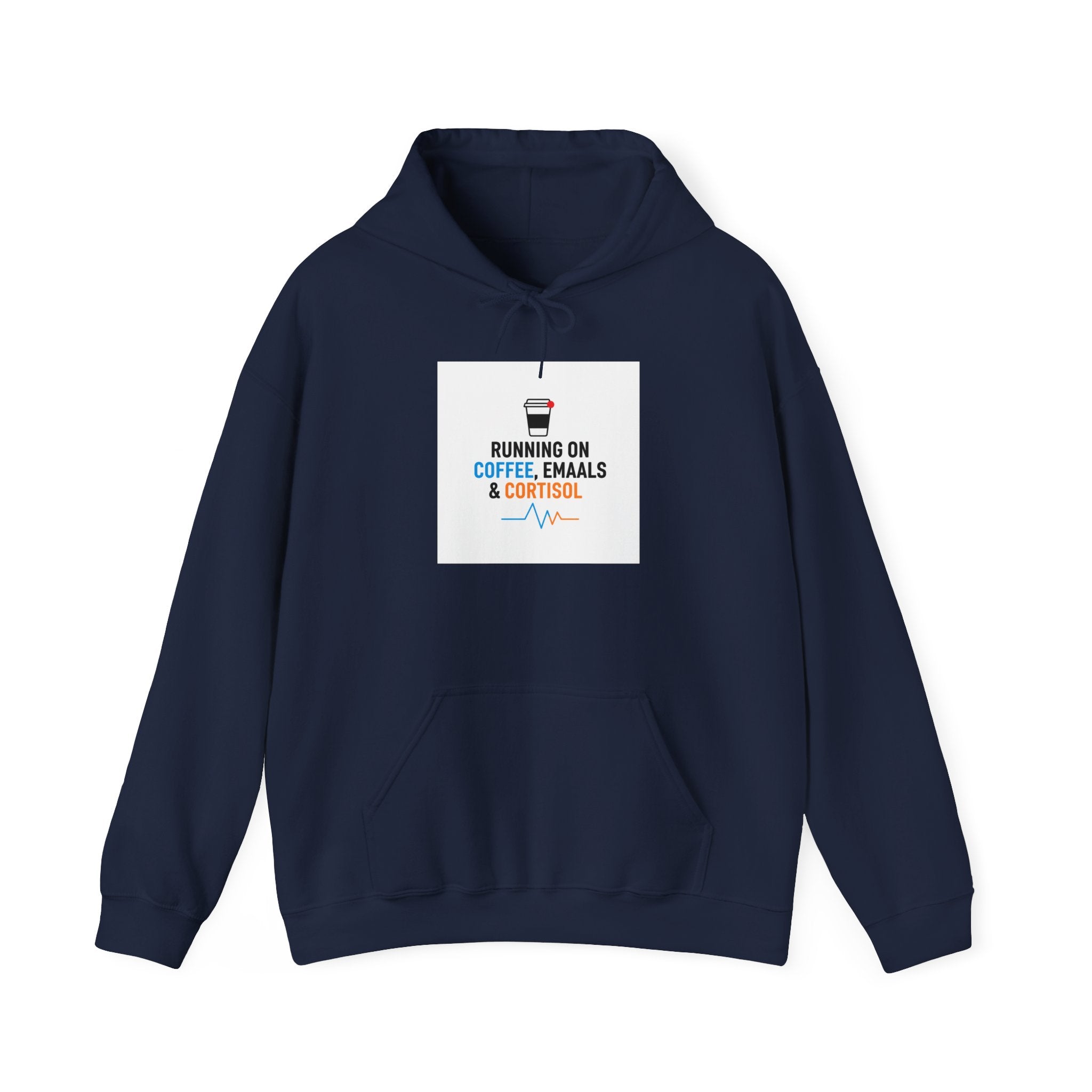 Running on Coffee, Emails & Cortisol Hoodie | cortisol shirt, stress meme