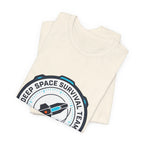 Deep Space Survival Team Tee | mission patch, hard sci‑fi exploration