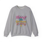 Thriving? No But Thanks for Asking Sweatshirt | mental health humor, wellness sarcasm