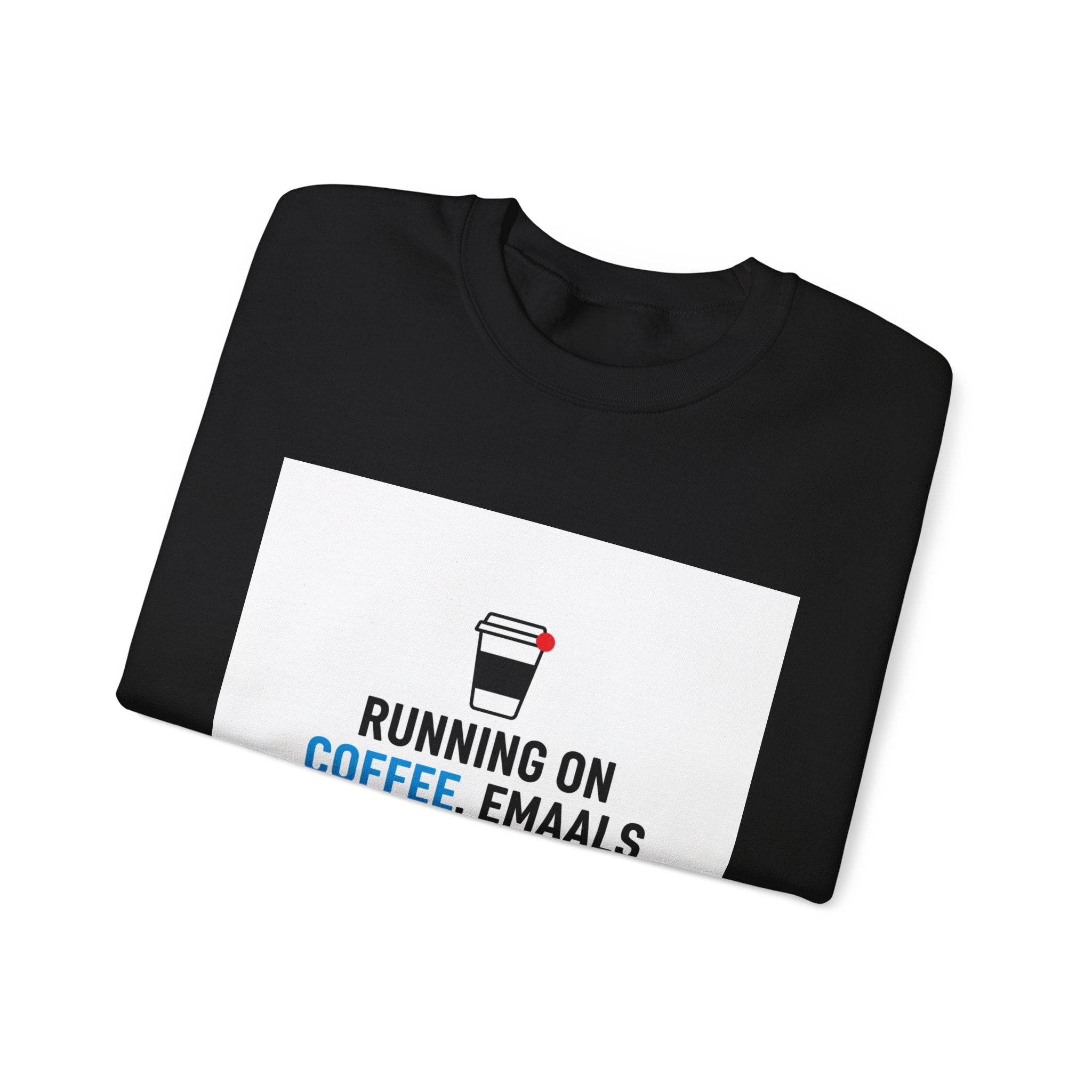 Running on Coffee, Emails & Cortisol Sweatshirt | cortisol shirt, stress meme