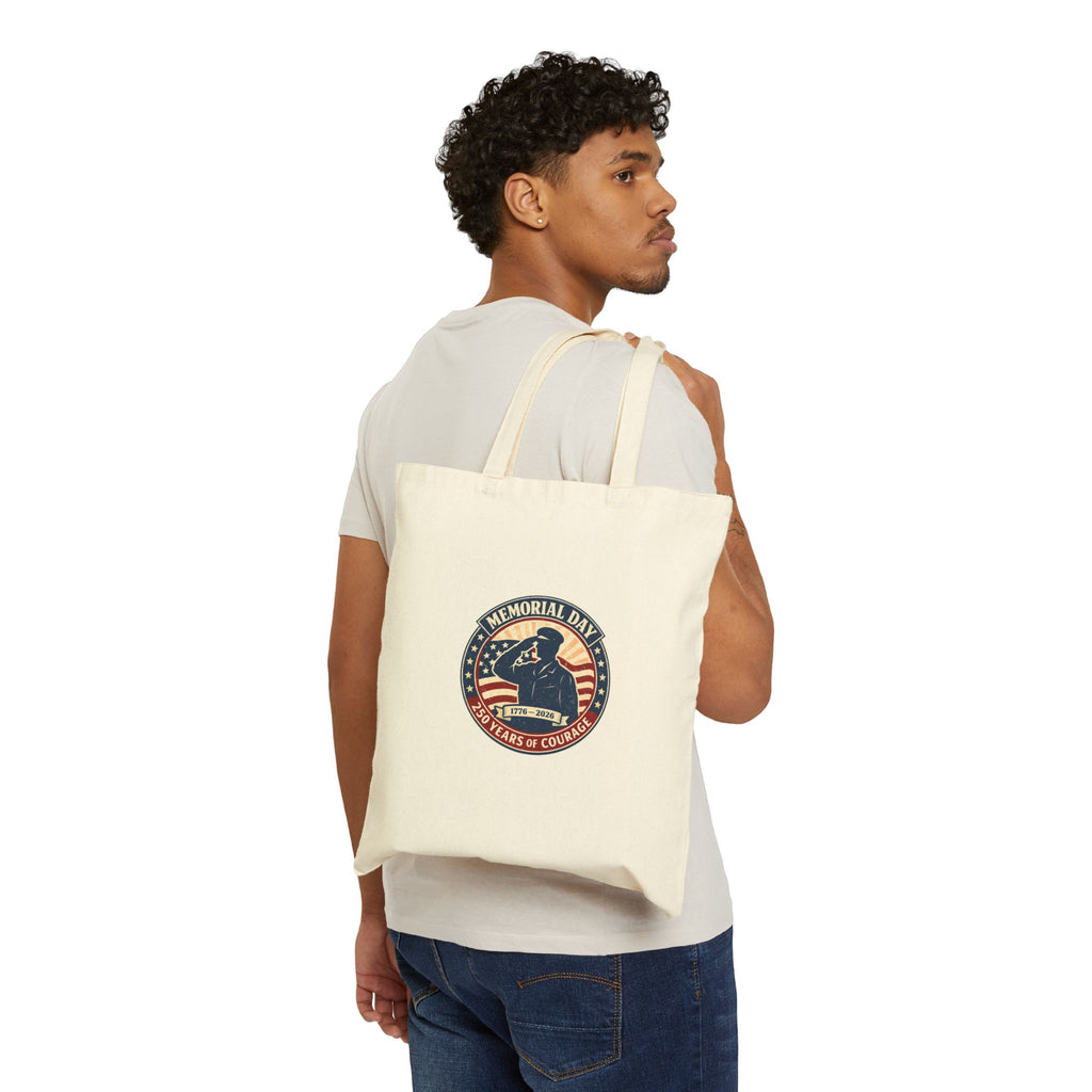 USA 250 Memorial Day Tote, 1776–2026 Vintage Distressed Americana