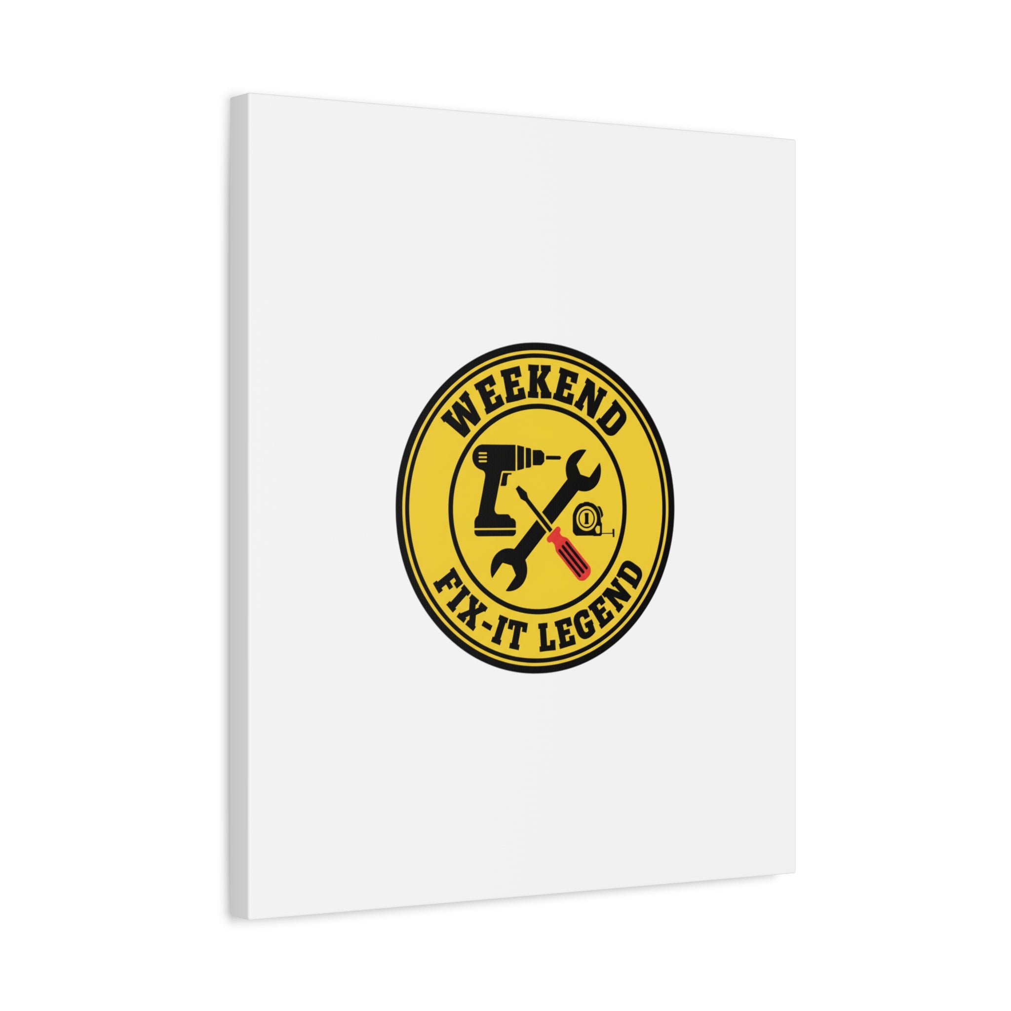 Weekend Fix-It Legend Canvas | DIY maker graphic, workshop tools