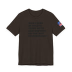 T-Shirt — "what part of: locate, close with, and destroy do you not understand?" Minimalist Text Tee