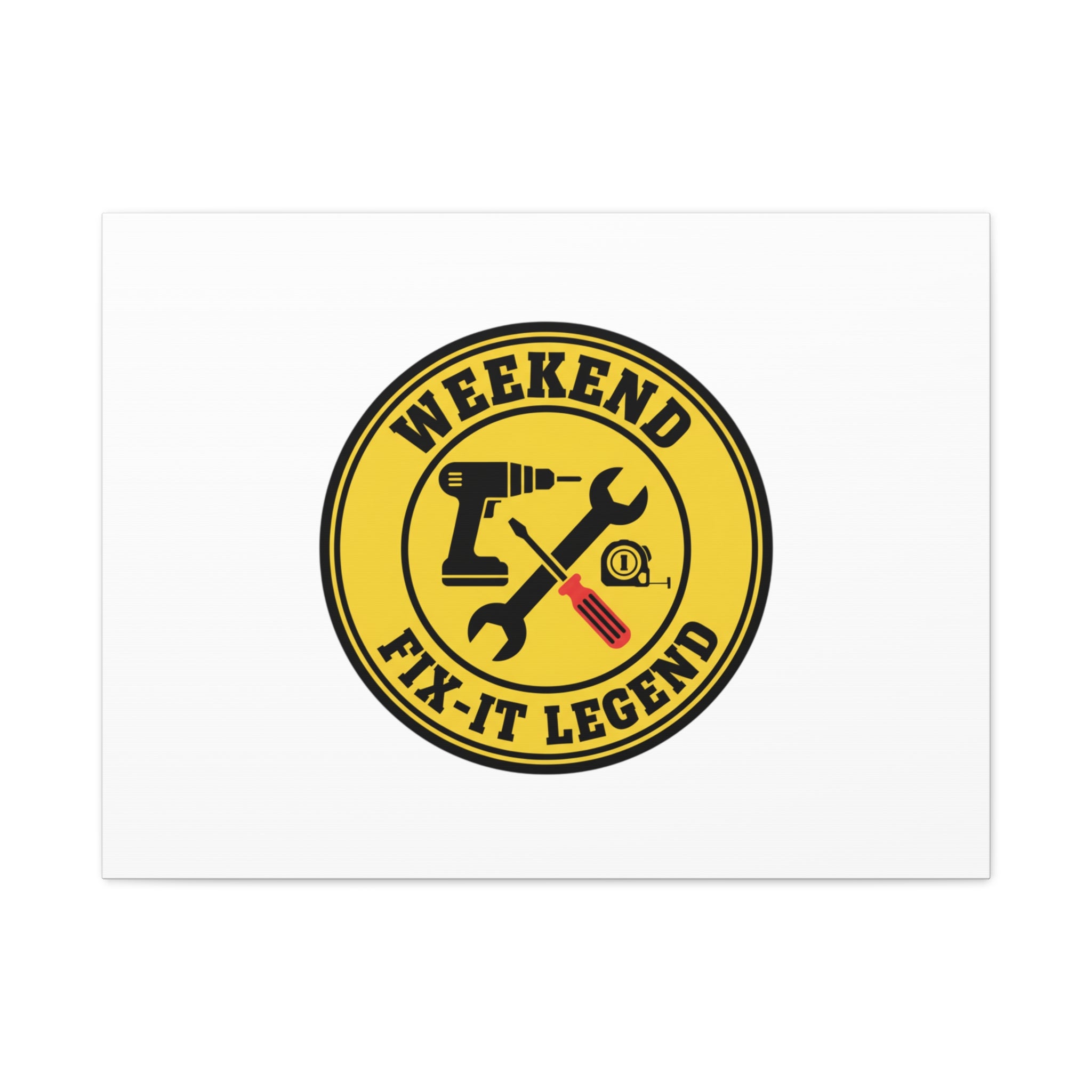 Weekend Fix-It Legend Canvas | DIY maker graphic, workshop tools