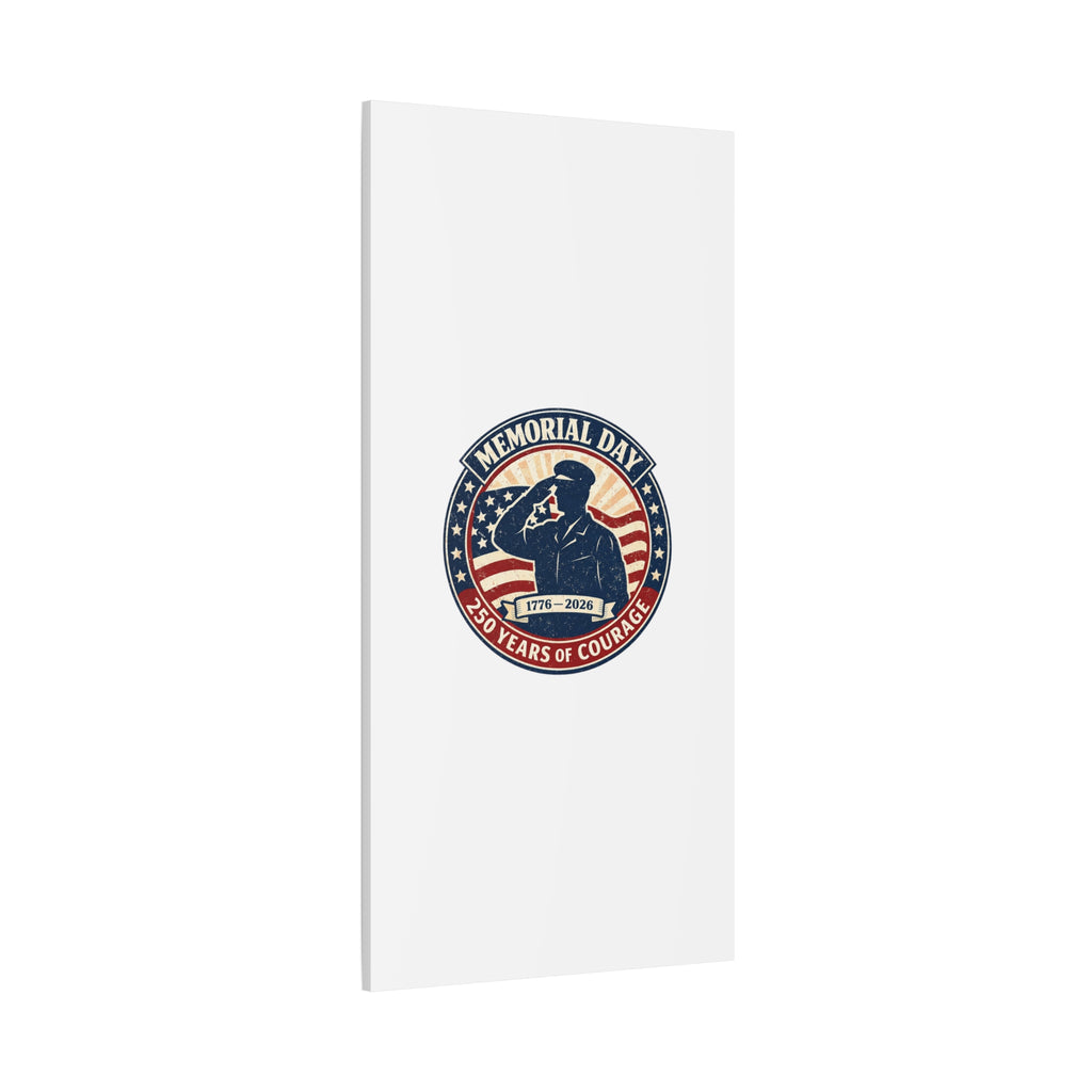 Memorial Day USA 250 Canvas, 1776–2026 Vintage Distressed Patriotic Print