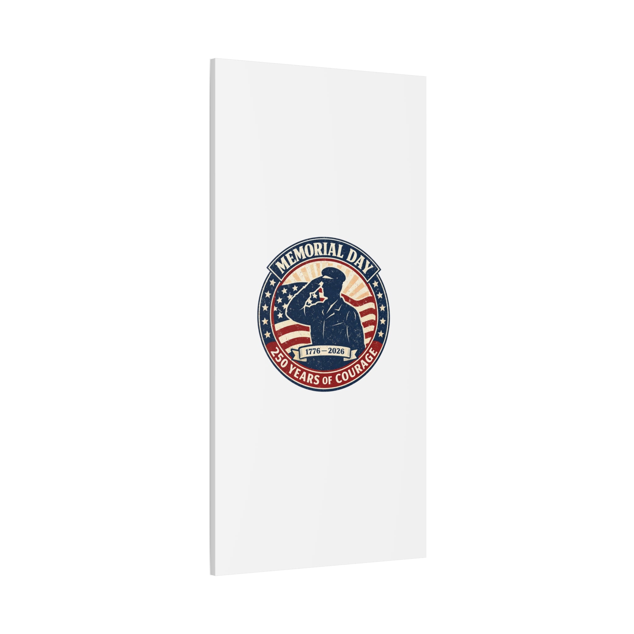 Memorial Day USA 250 Canvas, 1776–2026 Vintage Distressed Patriotic Print