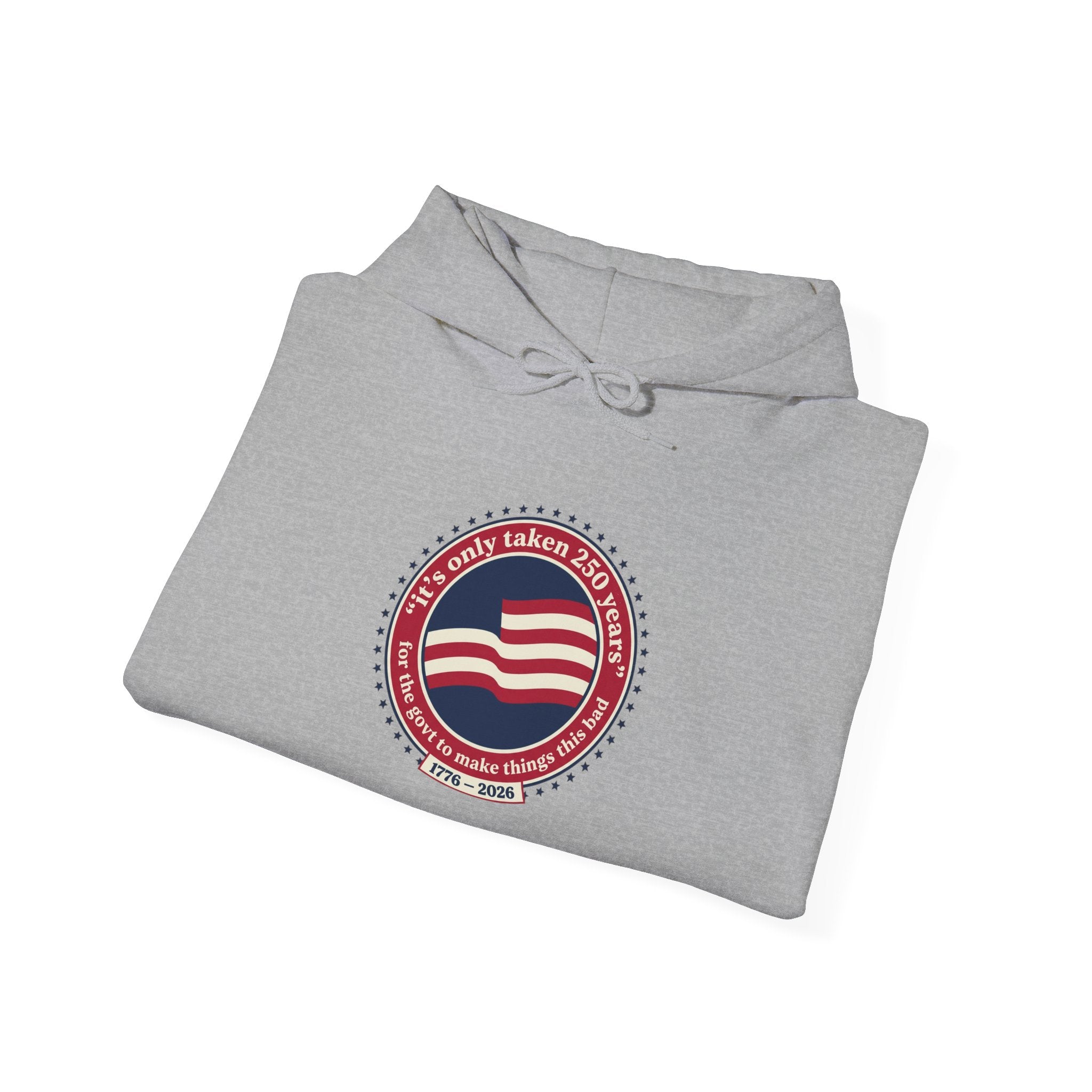 USA 250 Vintage Distressed Seal Hoodie | 1776–2026 Memorial Day Americana