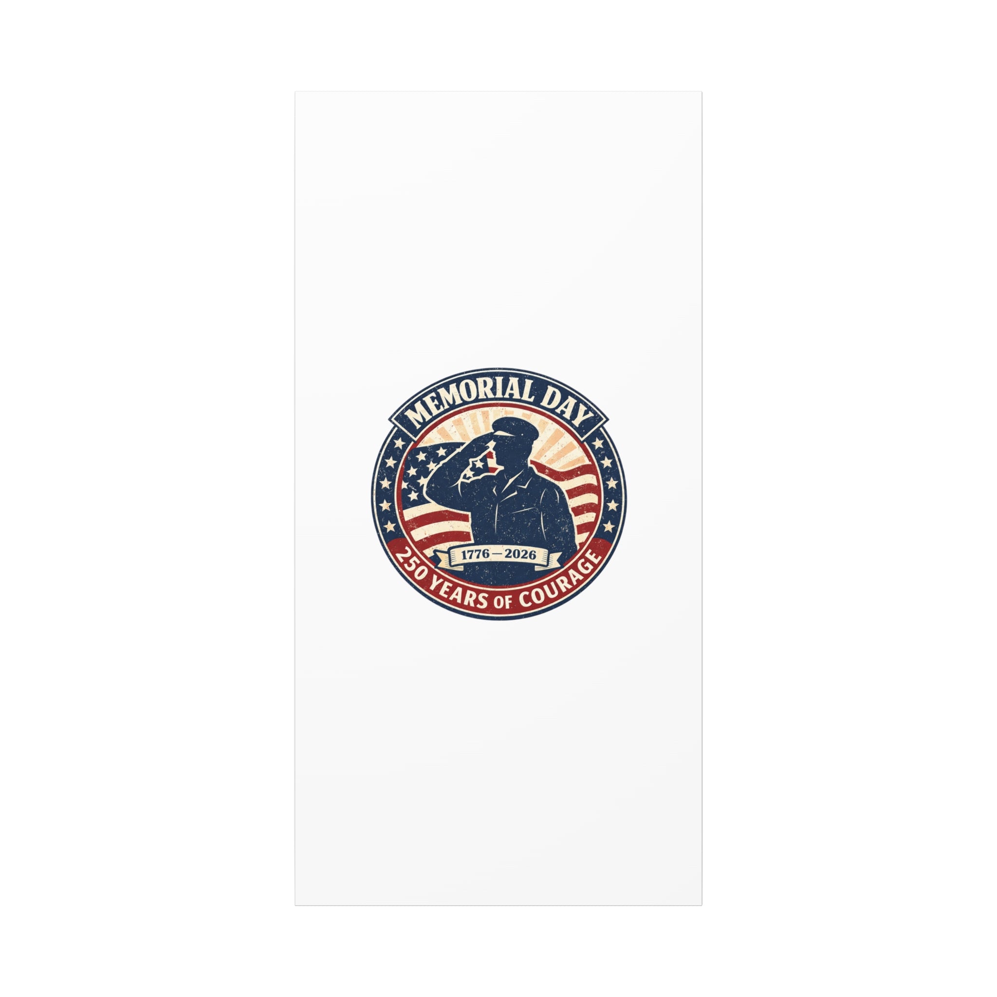 Memorial Day USA 250 Canvas, 1776–2026 Vintage Distressed Patriotic Print