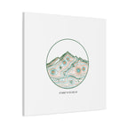 Topographic Contour Line Mountain Canvas, topographic map print | terrain poster