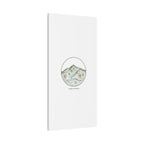 Topographic Contour Line Mountain Canvas, topographic map print | terrain poster