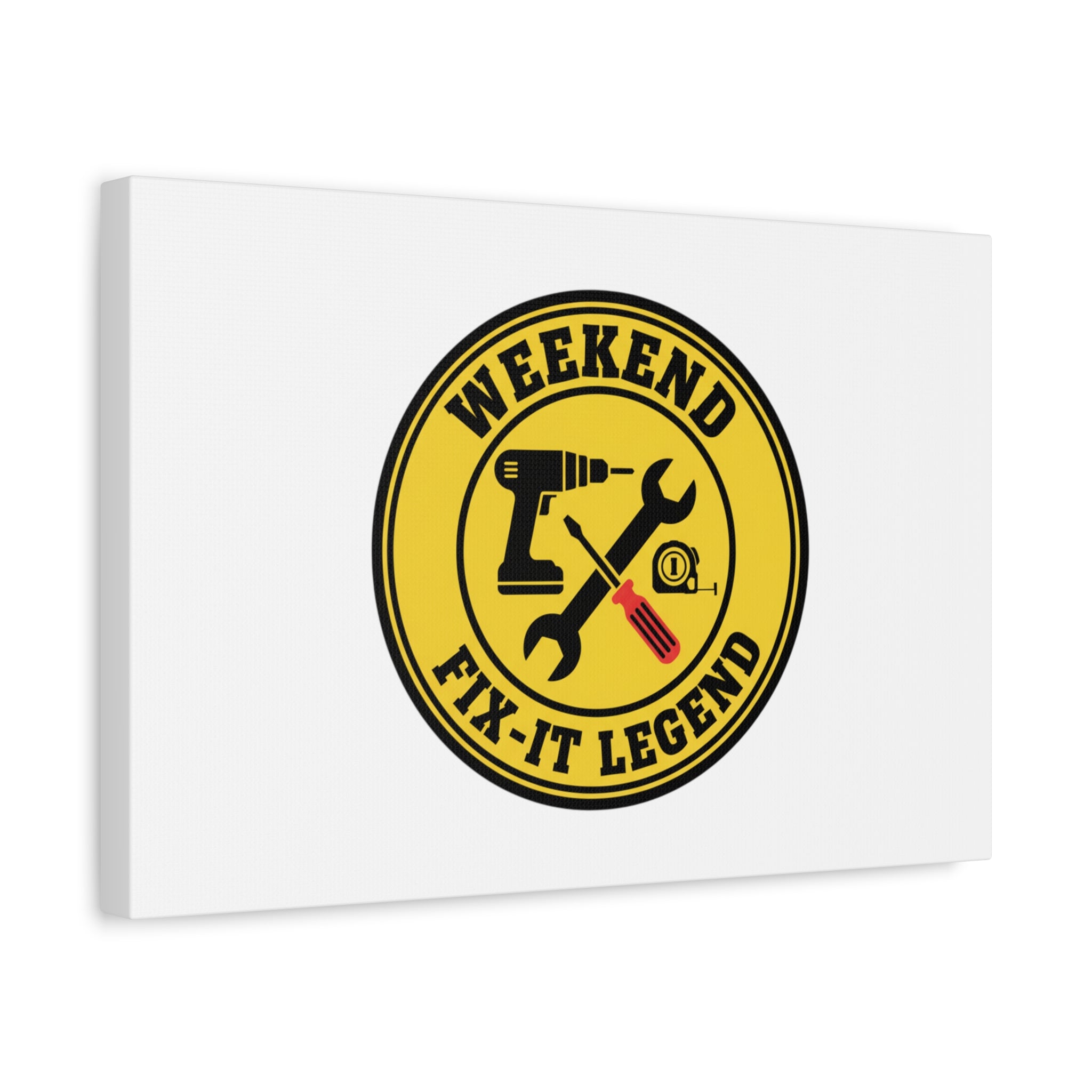 Weekend Fix-It Legend Canvas | DIY maker graphic, workshop tools