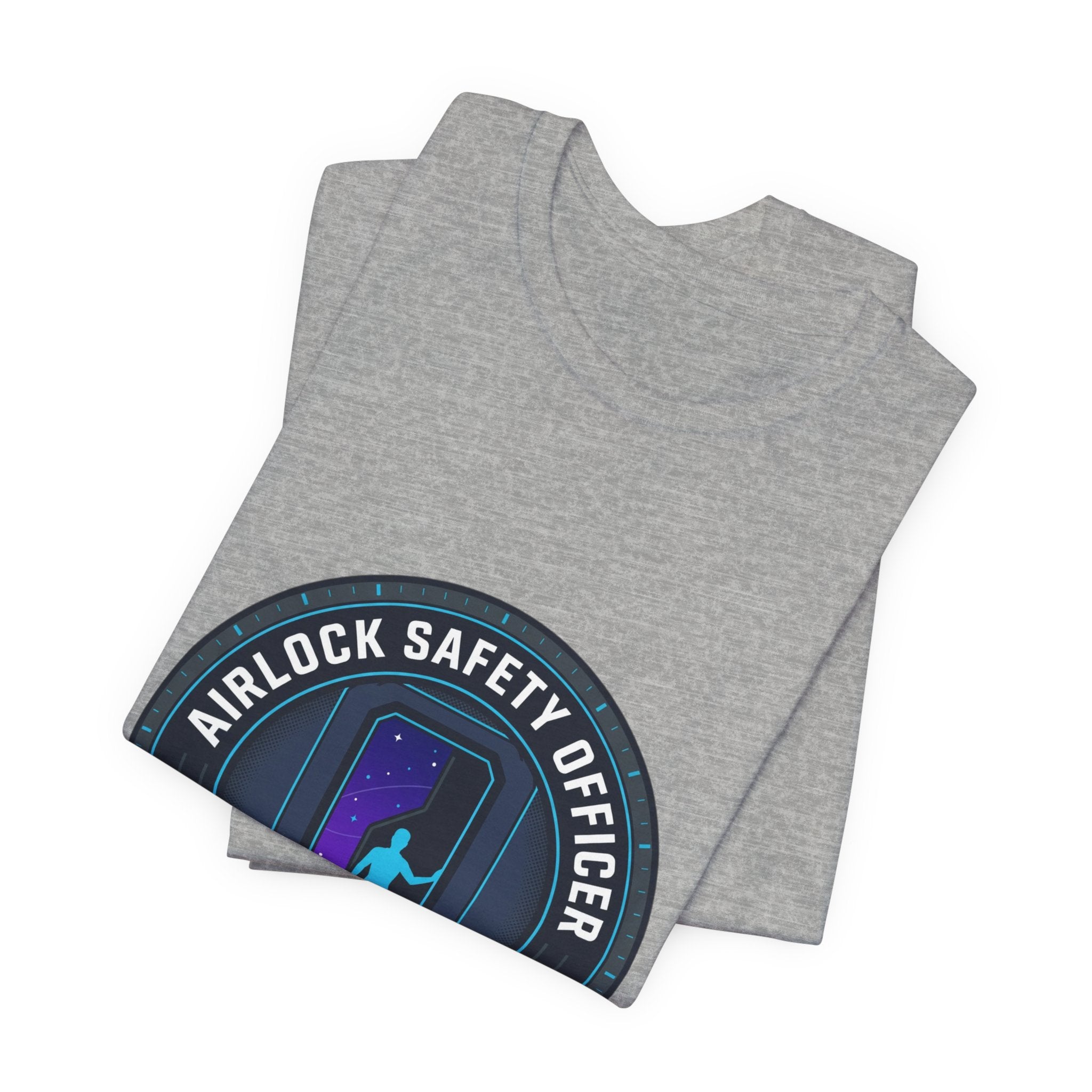 Airlock Safety Officer Tee | mission patch, hard sci-fi space survival