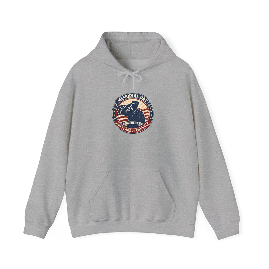 USA 250 Memorial Day Hoodie | 1776–2026 Vintage Distressed Patriotic