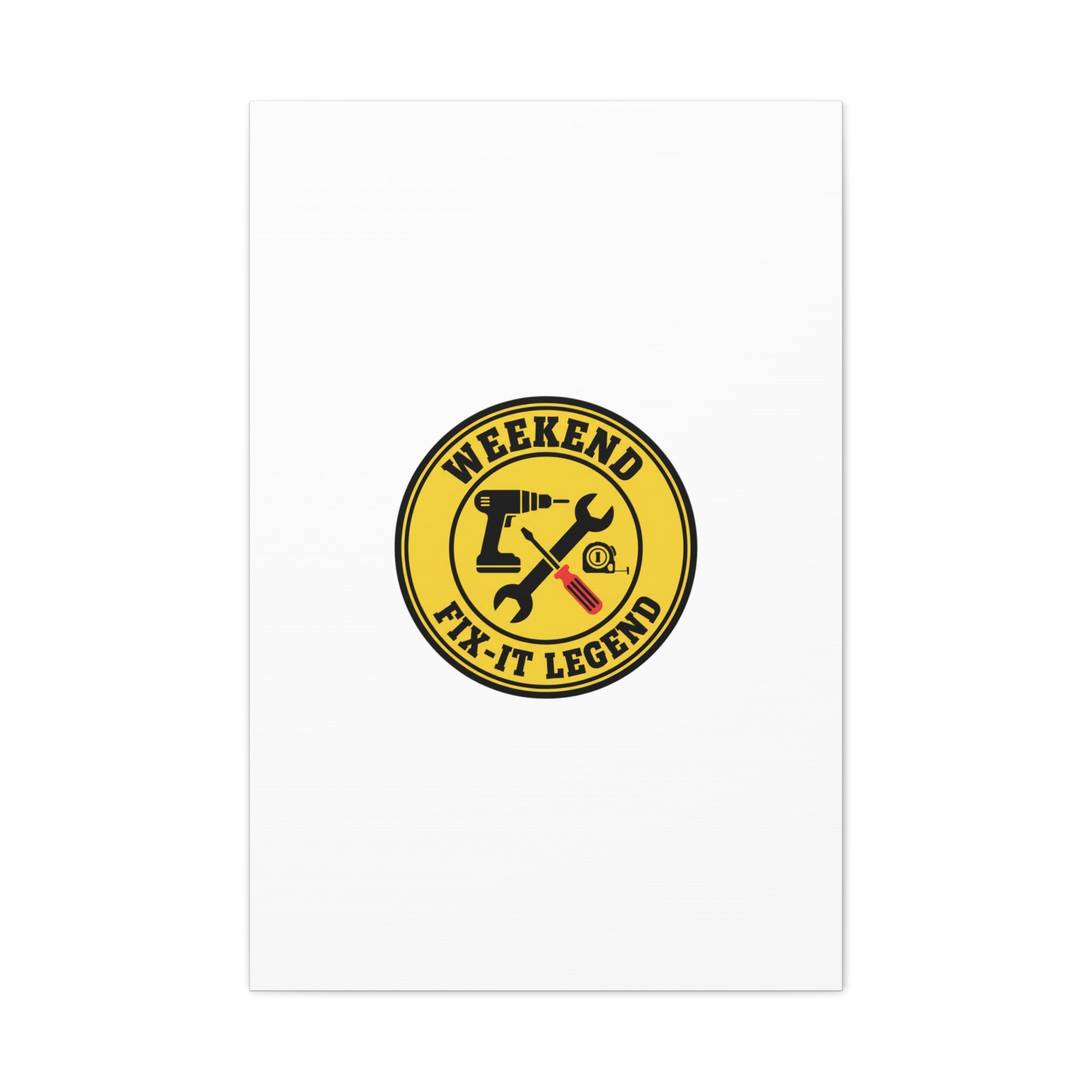 Weekend Fix-It Legend Canvas | DIY maker graphic, workshop tools