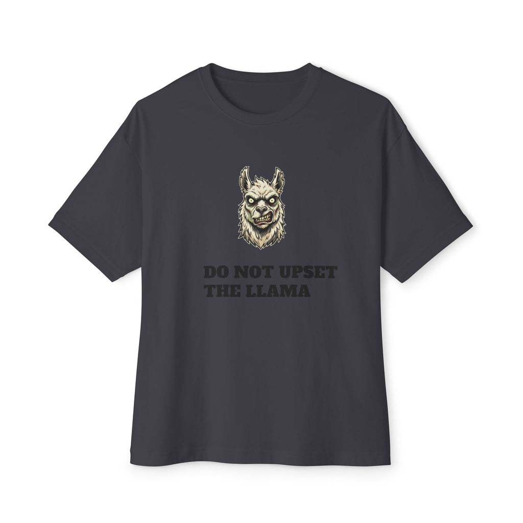 Do Not Upset the Llama Tee — Funny Llama Graphic Boxy T‑Shirt