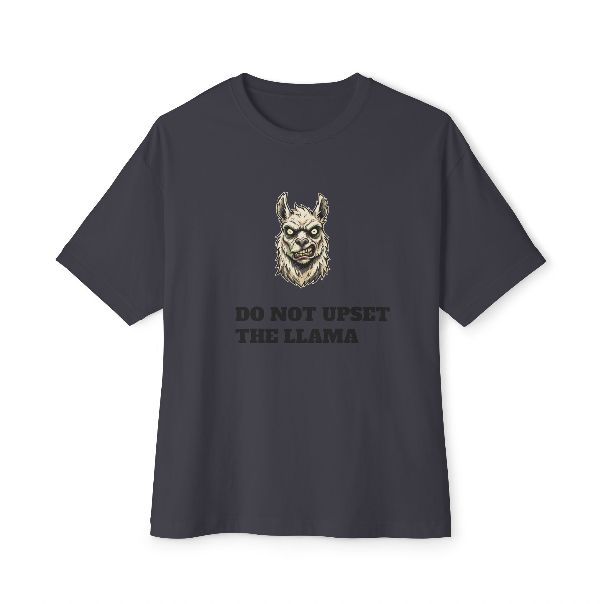 Do Not Upset the Llama Tee — Funny Llama Graphic Boxy T‑Shirt