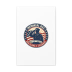 Memorial Day USA 250 Canvas, 1776–2026 Vintage Distressed Patriotic Print
