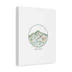 Topographic Contour Line Mountain Canvas, topographic map print | terrain poster