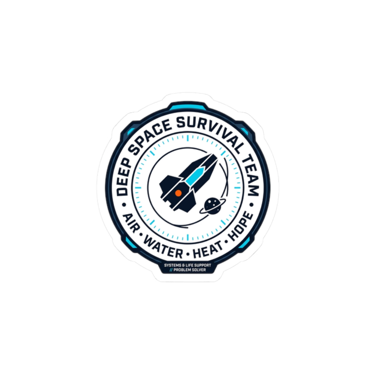 Deep Space Survival Team Kiss-Cut Sticker | mission patch, hard sci-fi exploration