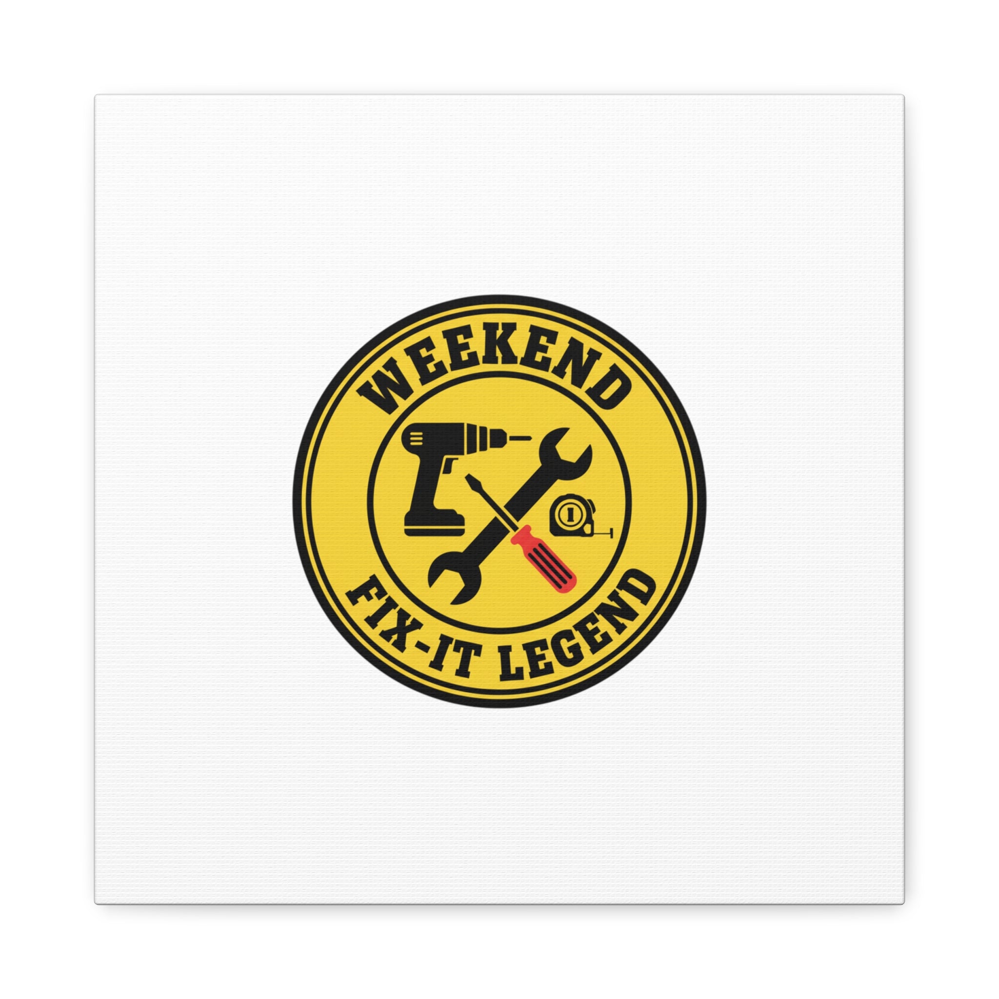 Weekend Fix-It Legend Canvas | DIY maker graphic, workshop tools