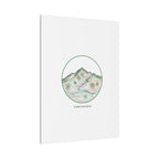 Topographic Contour Line Mountain Canvas, topographic map print | terrain poster