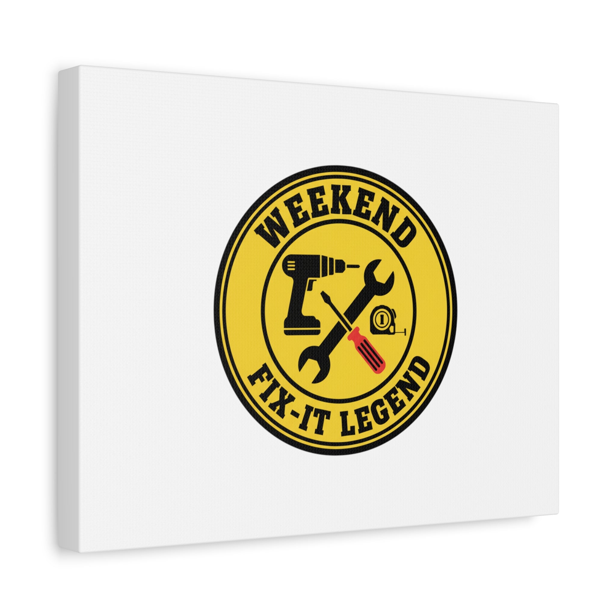 Weekend Fix-It Legend Canvas | DIY maker graphic, workshop tools