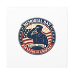 Memorial Day USA 250 Canvas, 1776–2026 Vintage Distressed Patriotic Print