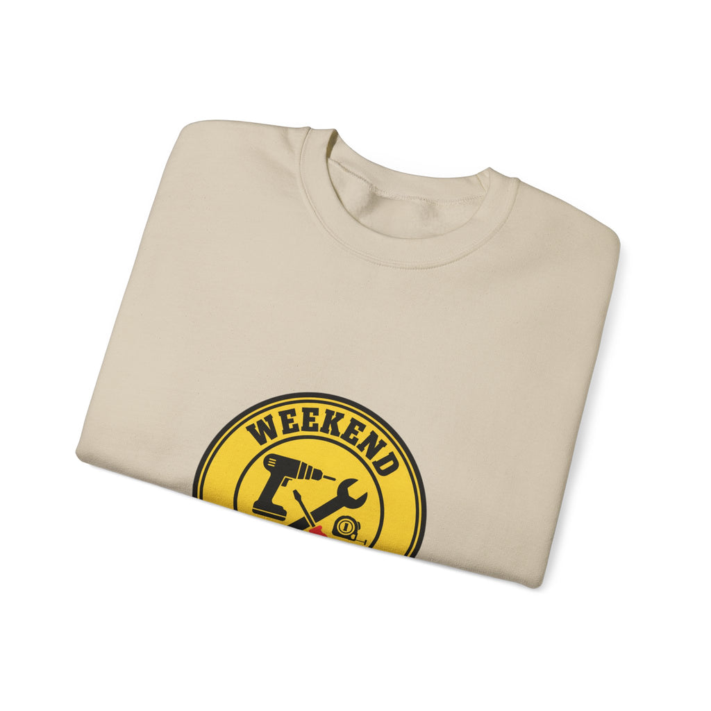 Weekend Fix-It Legend Crewneck Sweatshirt | DIY shirt, workshop tools
