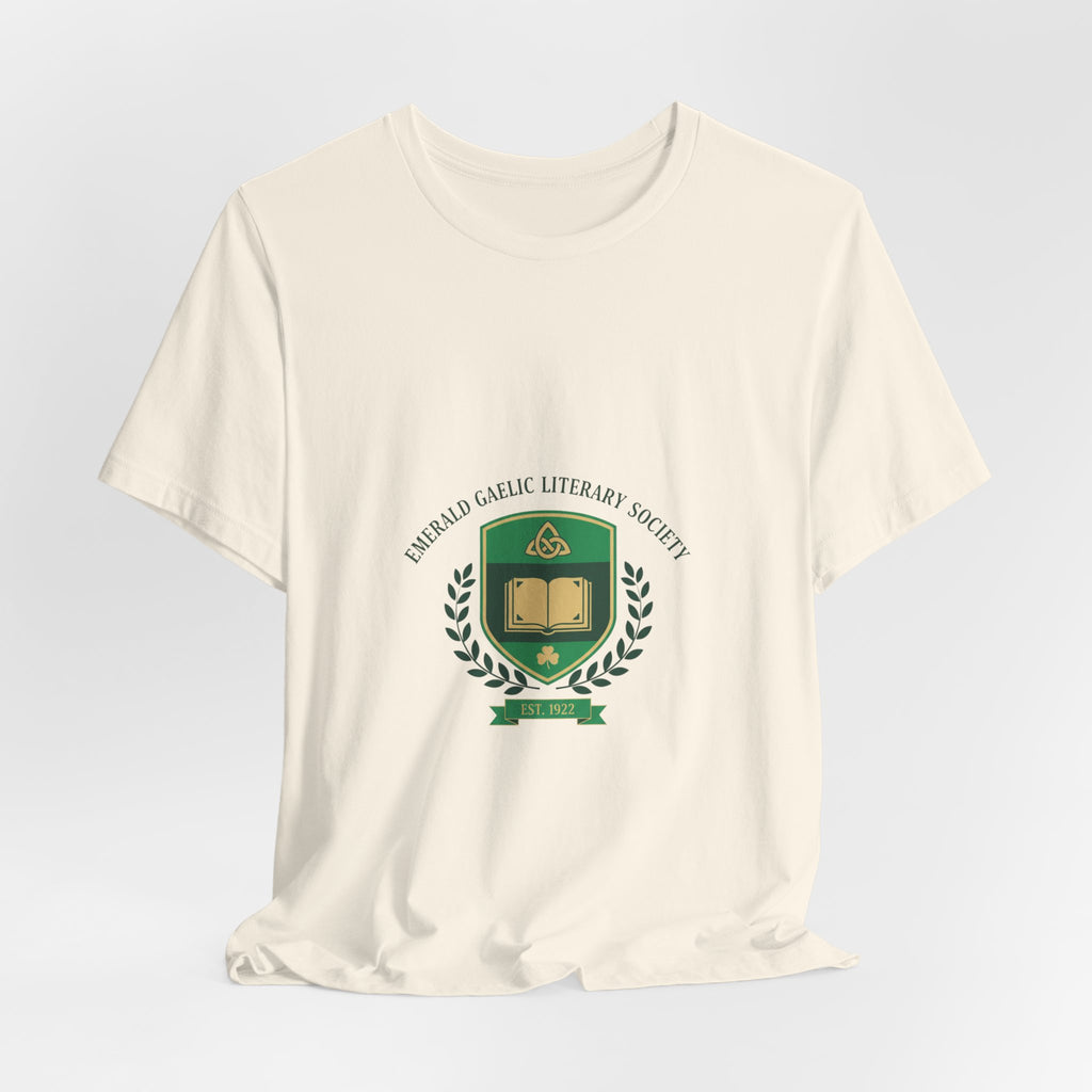 Celtic Crest Library Logo T-Shirt | Gaelic serif crest, Irish heritage