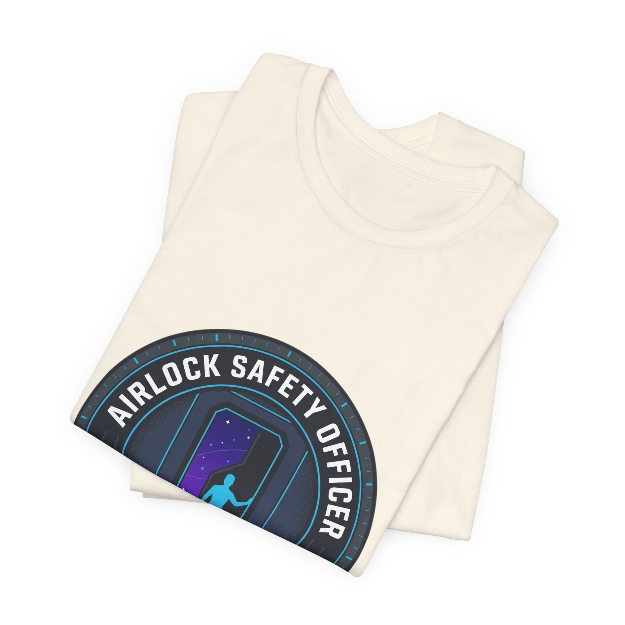 Airlock Safety Officer Tee | mission patch, hard sci-fi space survival