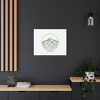 Topographic Contour Line Mountain Canvas, topographic map print | terrain poster