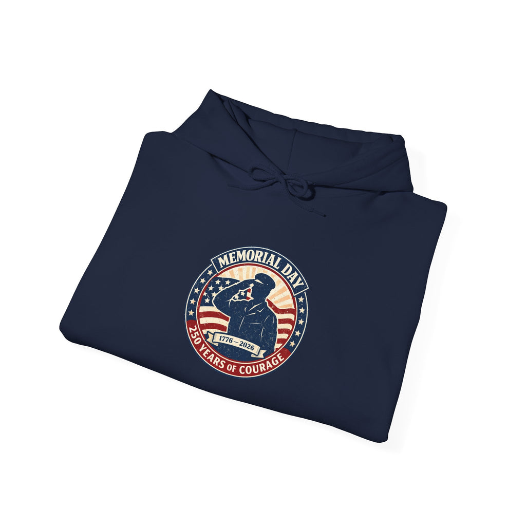 USA 250 Memorial Day Hoodie | 1776–2026 Vintage Distressed Patriotic