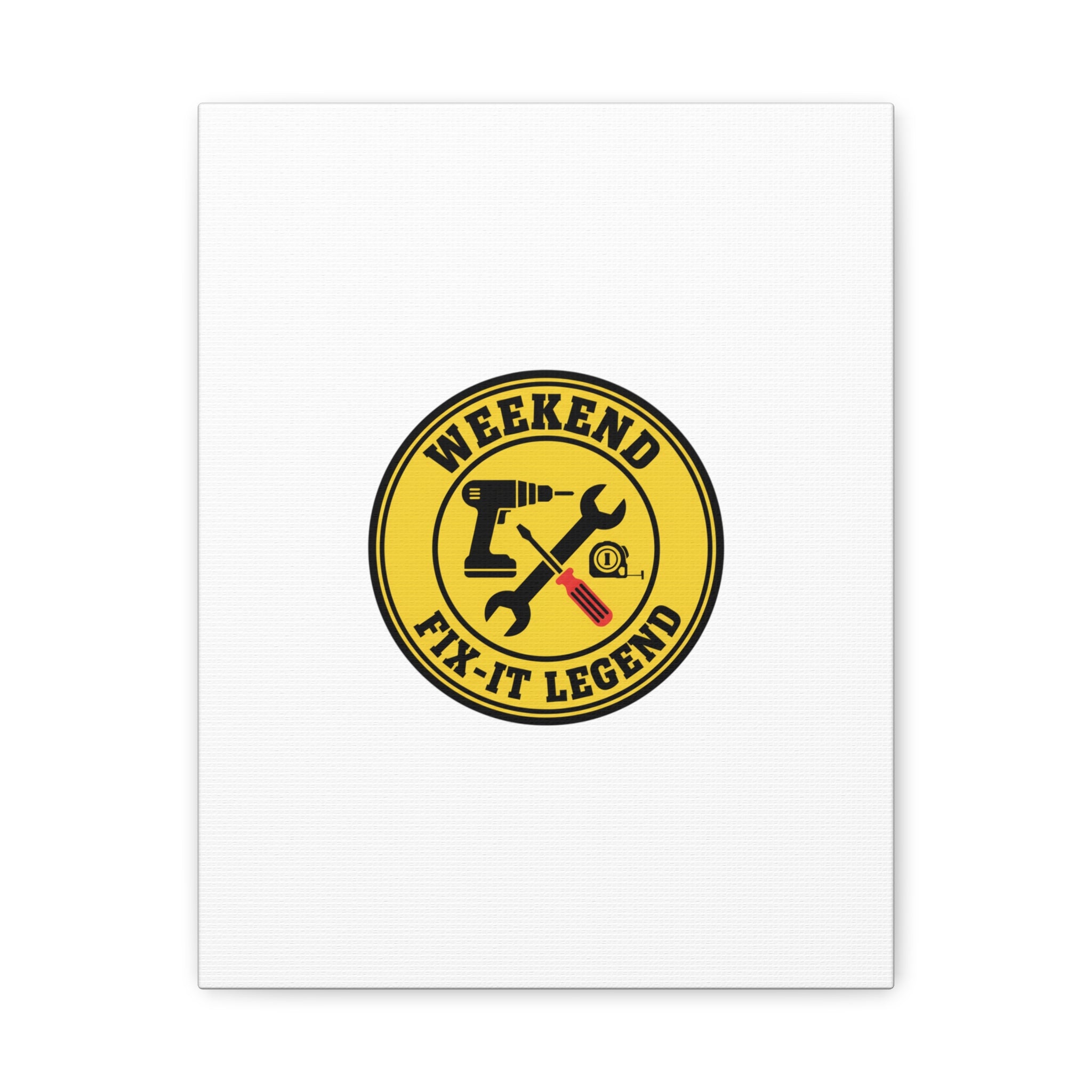Weekend Fix-It Legend Canvas | DIY maker graphic, workshop tools