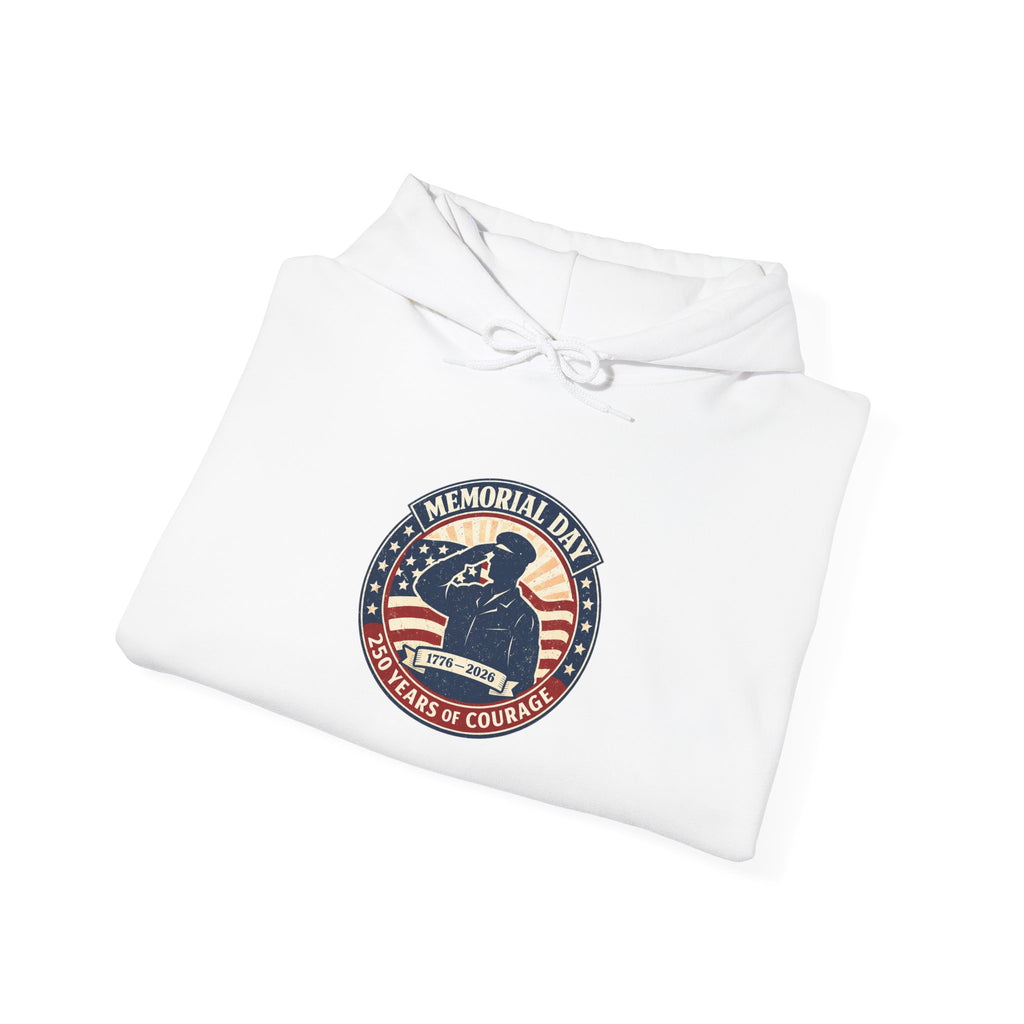 USA 250 Memorial Day Hoodie | 1776–2026 Vintage Distressed Patriotic
