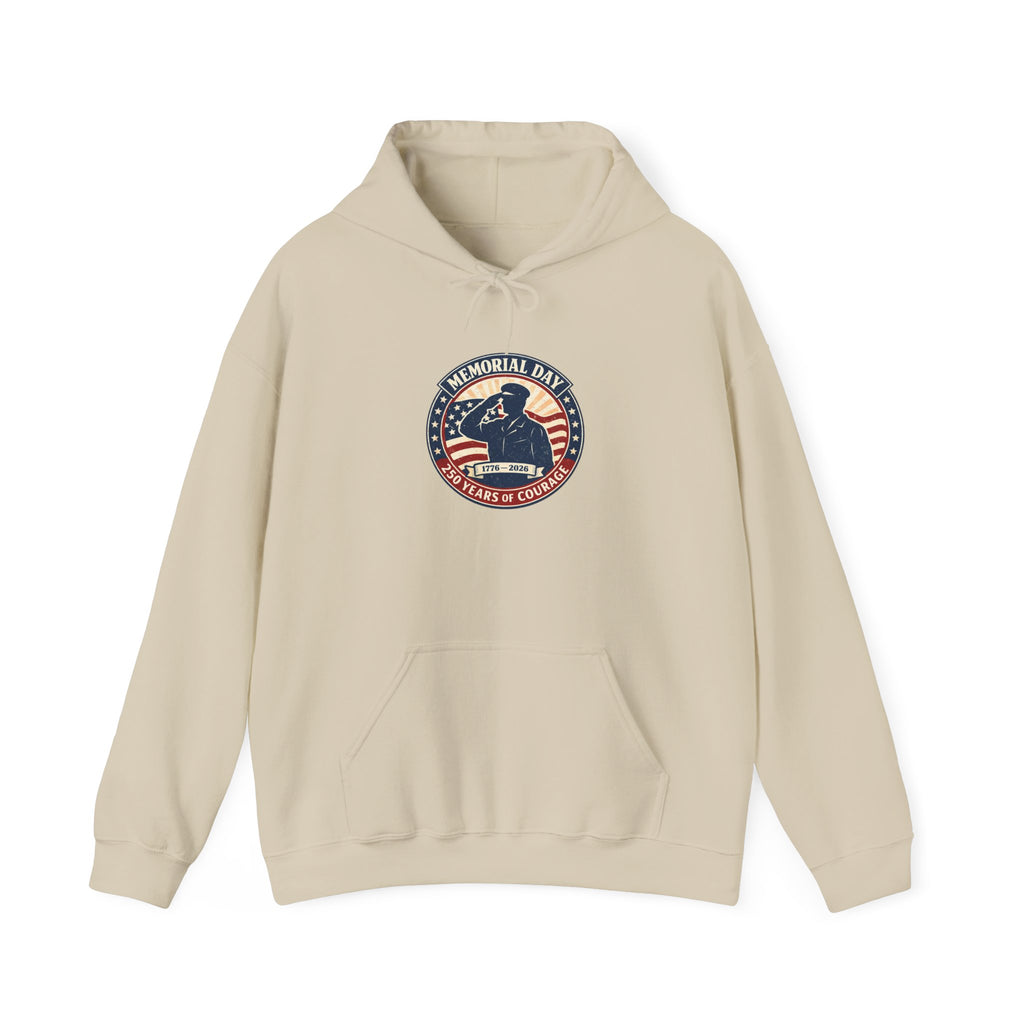 USA 250 Memorial Day Hoodie | 1776–2026 Vintage Distressed Patriotic