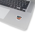 1776–2026 USA 250 Patriotic Shield Kiss-Cut Sticker | Vintage Distressed Americana