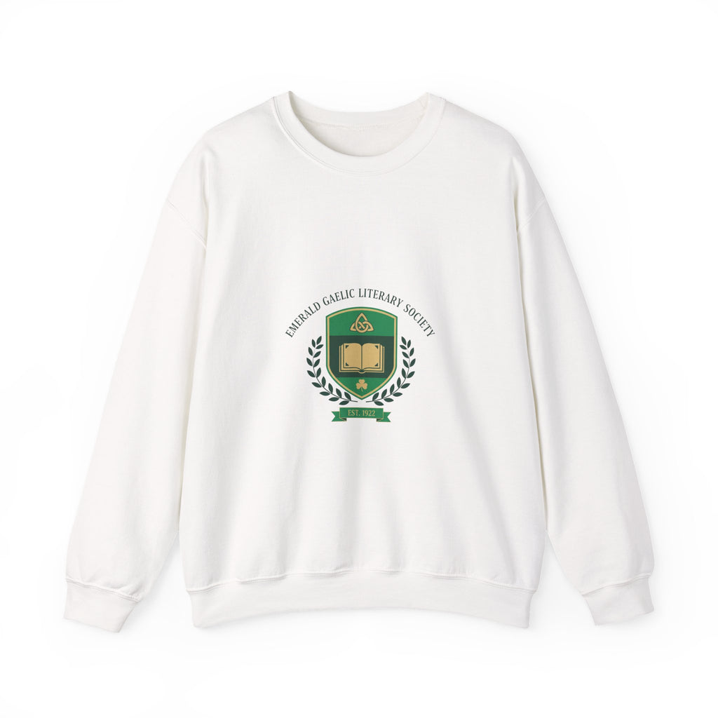 Celtic Crest Gaelic Library Sweatshirt | Irish Heritage Logo, Knotwork