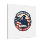 Memorial Day USA 250 Canvas, 1776–2026 Vintage Distressed Patriotic Print