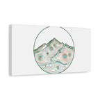 Topographic Contour Line Mountain Canvas, topographic map print | terrain poster