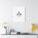 Running on Coffee, Emails & Cortisol Canvas | stress meme, burnout decor