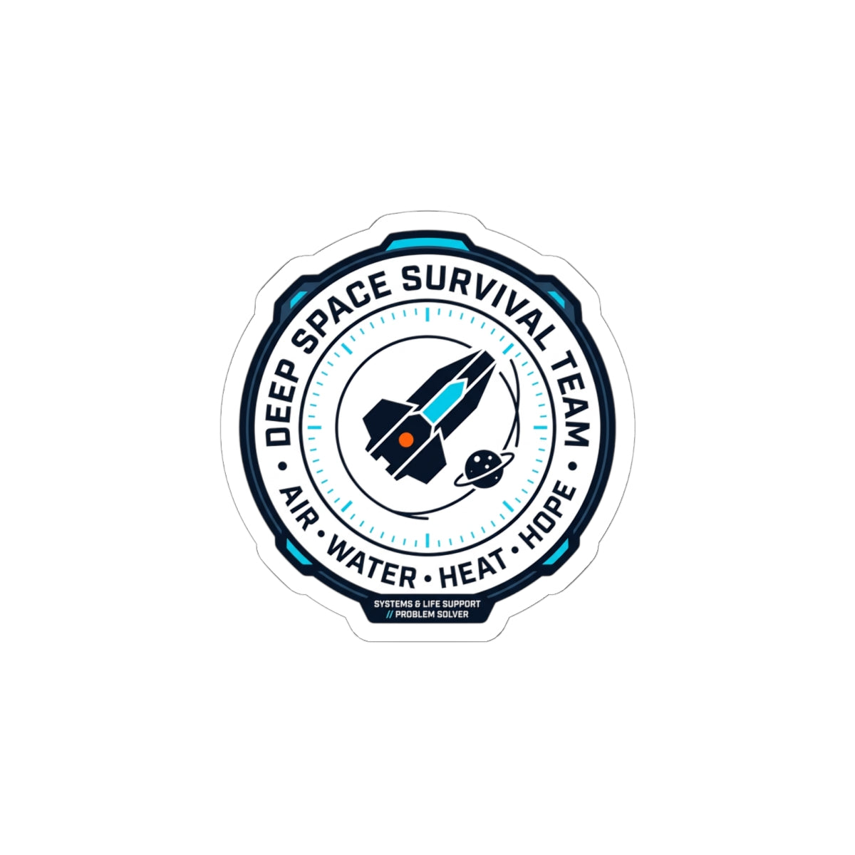Deep Space Survival Team Kiss-Cut Sticker | mission patch, hard sci-fi exploration