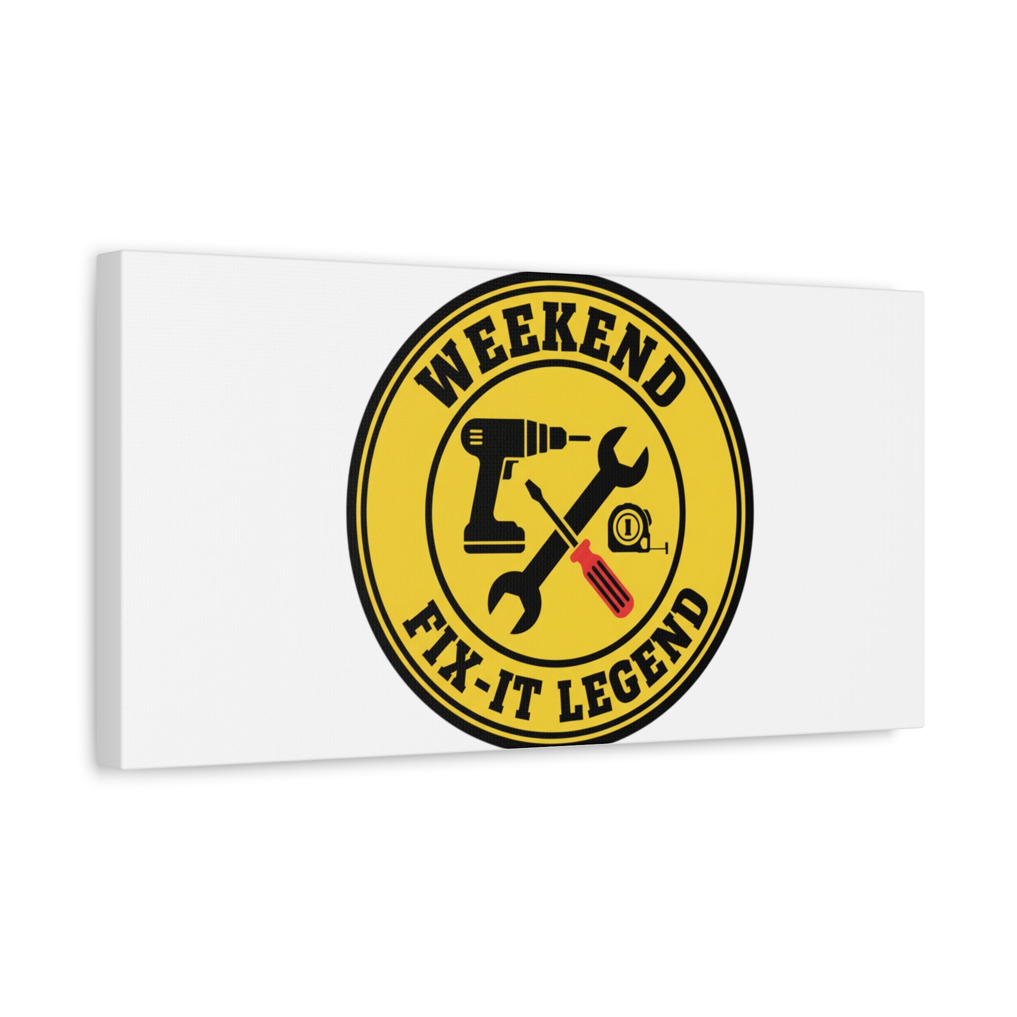 Weekend Fix-It Legend Canvas | DIY maker graphic, workshop tools
