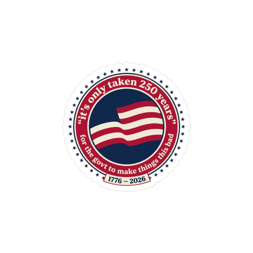 USA 250 Vintage Distressed Flag Sticker | 1776–2026 Memorial Day Americana