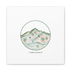 Topographic Contour Line Mountain Canvas, topographic map print | terrain poster