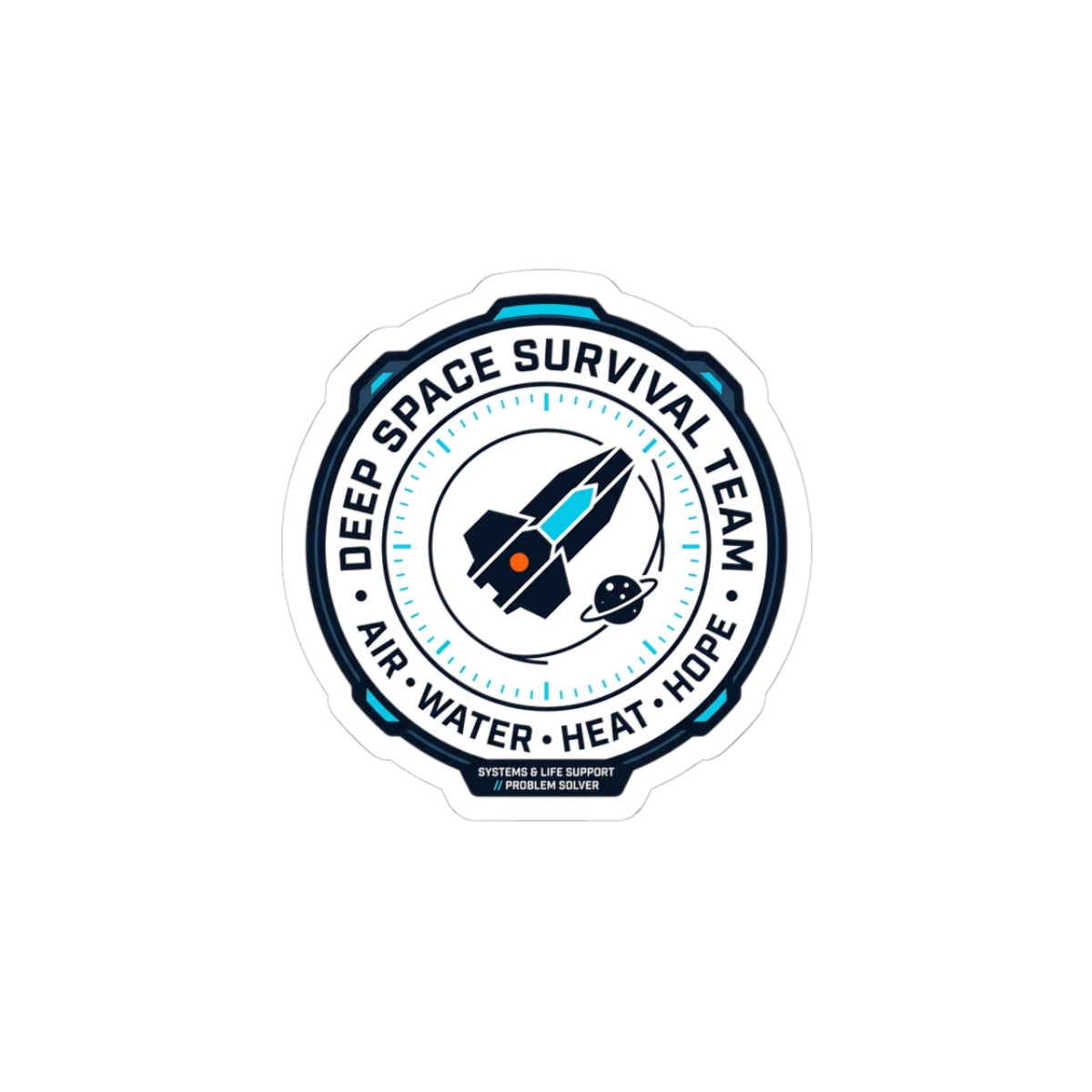 Deep Space Survival Team Kiss-Cut Sticker | mission patch, hard sci-fi exploration